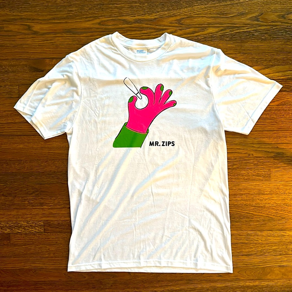 Men’s White graphic print short sleeve Cotton T-shirt